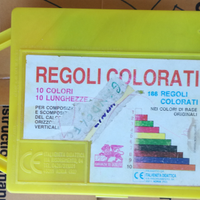 Regoli colorati per scuola