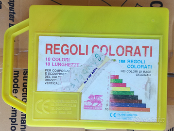 Regoli colorati per scuola