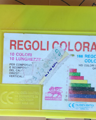 Regoli colorati per scuola