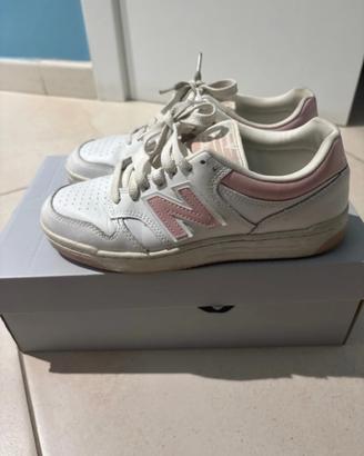 New balance bianche e rosa