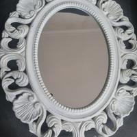 Specchio shabby ovale