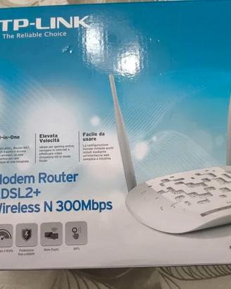 Modem Router TP-Link DSL2+ Wireless N 300Mbps