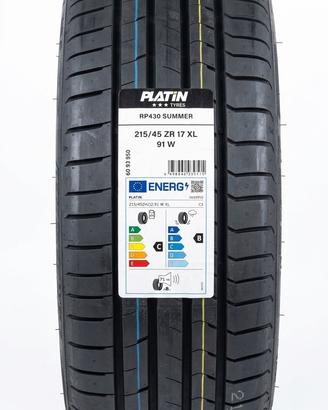 2 Pneumatici 215/45 R17 Platin Rp430 Summer