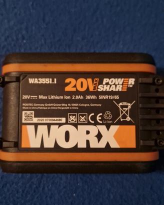 batteria 20V/2Ah utensili worx