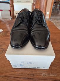 Scarpe in cuoio nero anni 80-90 taglia 40 e 1/2