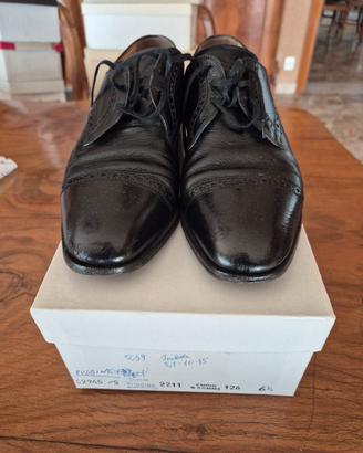 Scarpe in cuoio nero anni 80-90 taglia 40 e 1/2