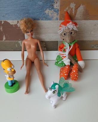 lotto giocattoli vintage Barbie 1999 Mattel Homer