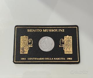 Medaglia commemorativa centenario Mussolini
