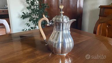 Caffettiera inglese argento 925/1000 Londra 1885