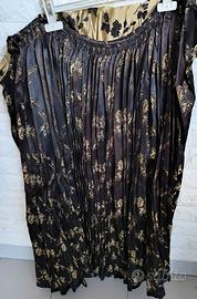 ANTICA GONNA SARDA MARRONE COSTUME SARDO ORIGINALE