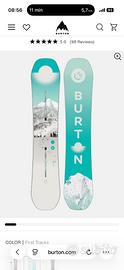 Tavola snowboard burton donna feelgood camber 149