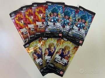 9x Booster Pack Sealed Dragon Ball F W
