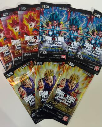 9x Booster Pack Sealed Dragon Ball F W