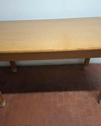 Tavolo pieghevole in legno richiudibile + 6 sedie