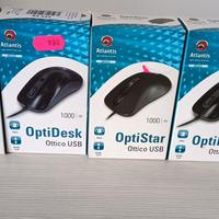 4 Mouse ottici usb Atlantis Land