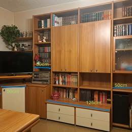 parete attrezzata-libreria