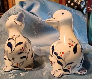Coppia statuette  papere