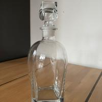 Bottiglia da liquore in cristallino soffiato