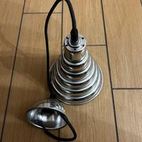 Lampadario industrial in acciaio