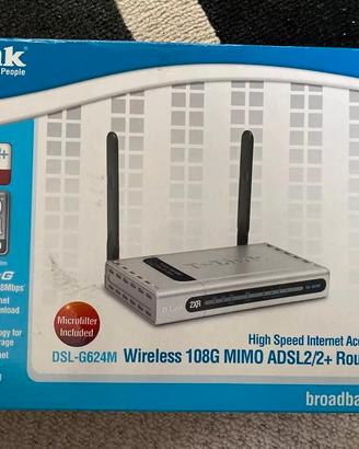 DSL-G624M D-Link router wireless 108G MIMO ADSL2/2