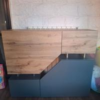 Credenza/Madia rovere e antracite 120x100