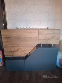 Credenza/Madia rovere e antracite 120x100