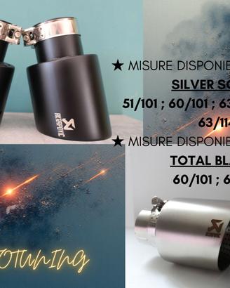 Terminale di scarico akrapovic stile golf 8