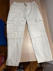 Pantaloni jeans cargo pull e bear