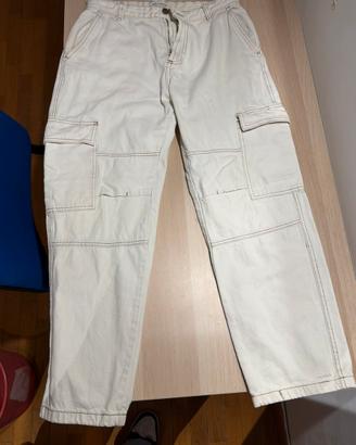 Pantaloni jeans cargo pull e bear