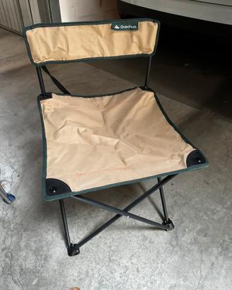 3 Sedie da campeggio pieghevoli Decathlon