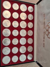 monete argento  925. 10 e 5 dollari Montreal  1976