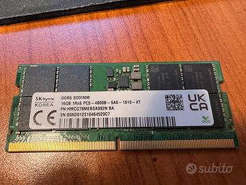 RAM DDR5 16GB SODIMM SK hynix 4800MHz 1Rx8