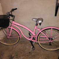 Cruiser bici vintage rosa