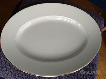 piatto ovale ceramica di Laveno