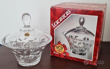 Porta dolci in cristallo con coperchio