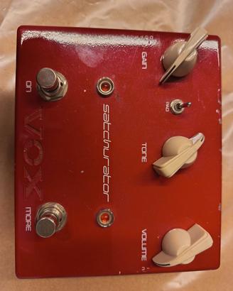 Pedale effetto chitarra elettrica vox satchurator