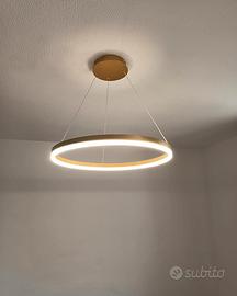 Lampadario LED oro Ø60cm - nuovo scatola originale