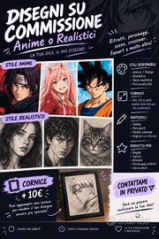 Disegni Su Commissione – Anime e Realistici
