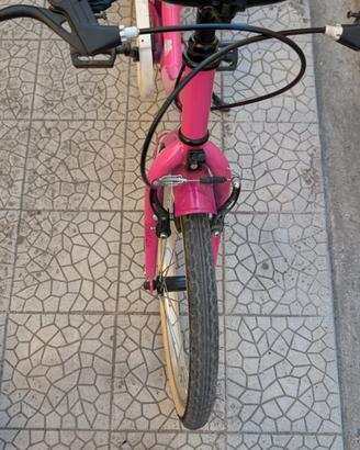 bici 20" bambina rosa