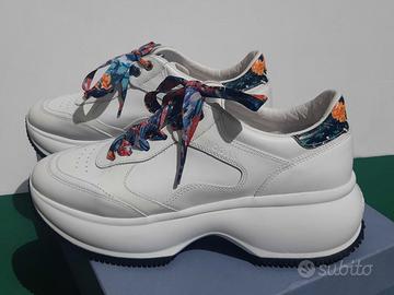 scarpa pelle Hogan sneakers donna
