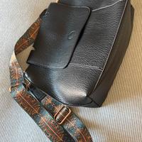 Borsa nera tracolla colorata