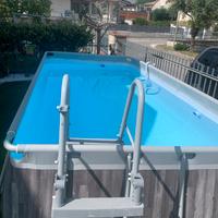 Piscina fuori terra 4,12 x 2,01, h 1,22