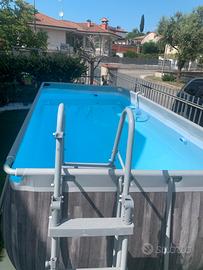 Piscina fuori terra 4,12 x 2,01, h 1,22