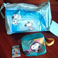 Borsone palestra pioggia marsupio Snoopy vintage