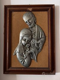 Quadro in rilievo Sacra Famiglia