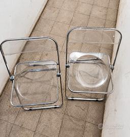 2 sedie pieghevoli Plia Castelli anni 70