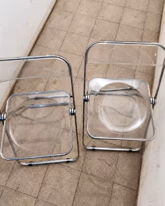 2 sedie pieghevoli Plia Castelli anni 70