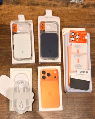 iPhone 17 pro 256 arancione, accessori, AppleCare+