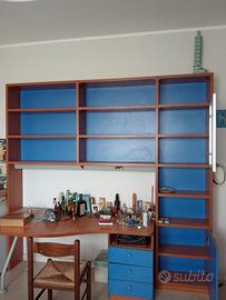 scrivania + mobile libreria 