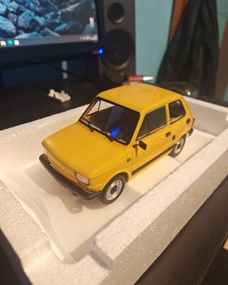Modellino Fiat 126 giallo